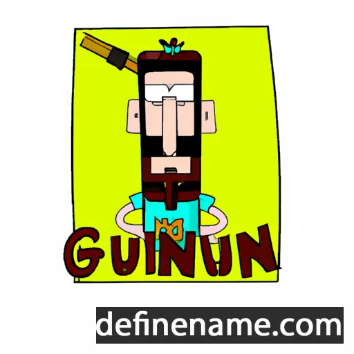 cartoon of the name Gunn