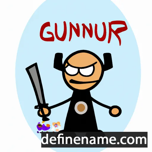 cartoon of the name Gunnvǫr