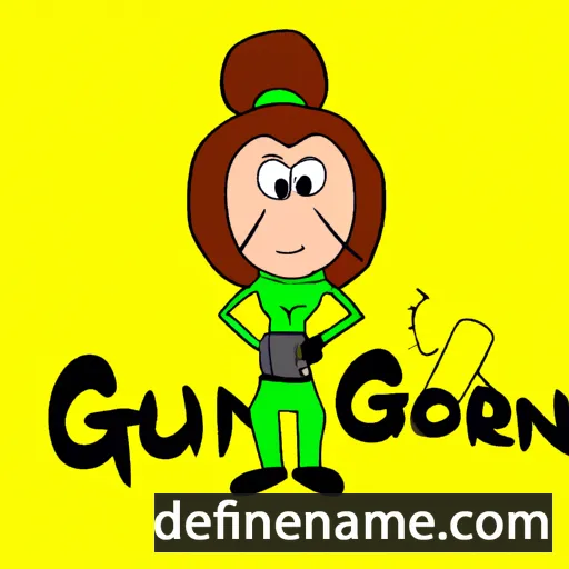 cartoon of the name Gunvor