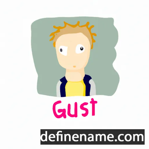 cartoon of the name Gustaf