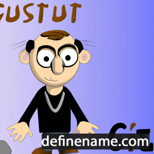 cartoon of the name Gustav