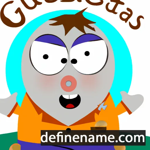 cartoon of the name Gustavas