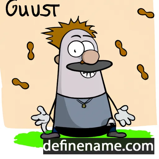 cartoon of the name Gustavs