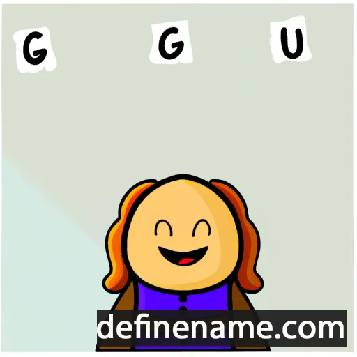 cartoon of the name Guðlaug