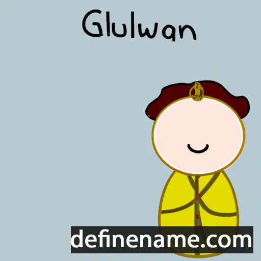 cartoon of the name Gwalchmai