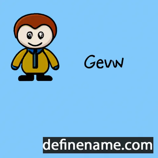 cartoon of the name Gwenaël