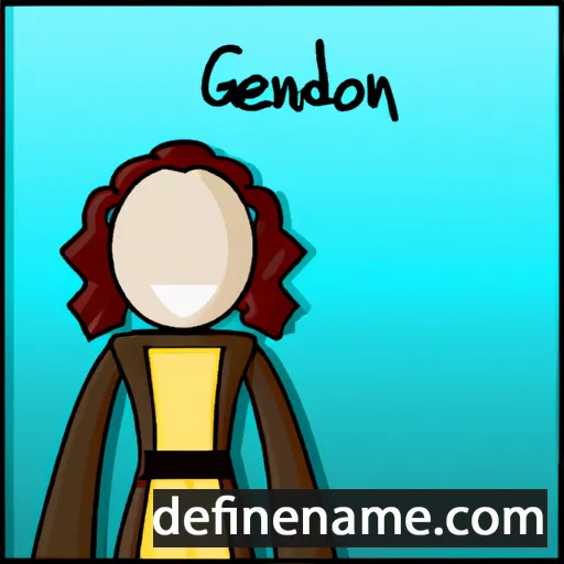 cartoon of the name Gwendolen