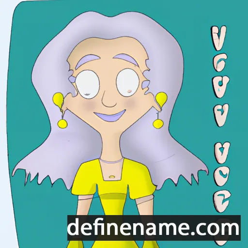 cartoon of the name Gwenevere