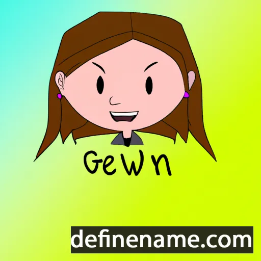 cartoon of the name Gwenn