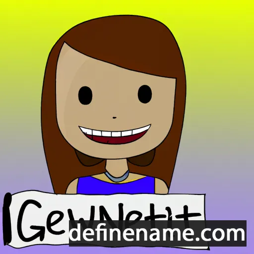 cartoon of the name Gwenneth