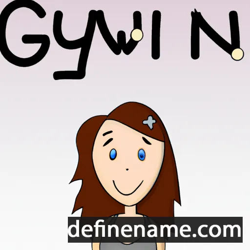 cartoon of the name Gwynn