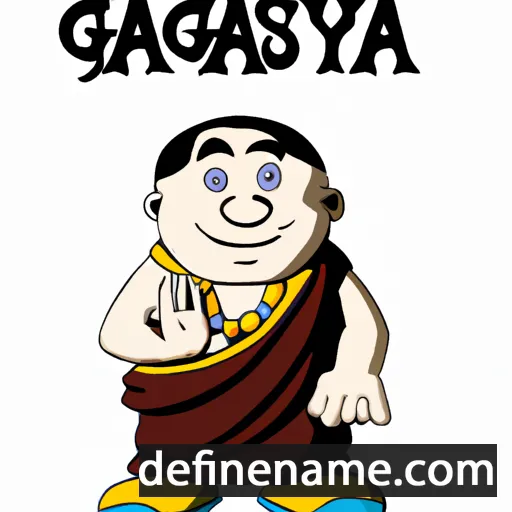 cartoon of the name Gyatso