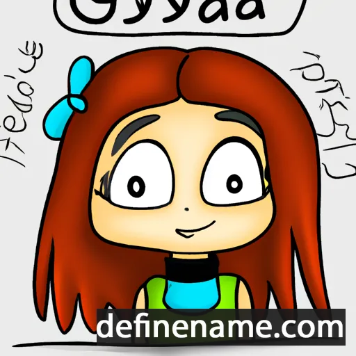 cartoon of the name Gyda