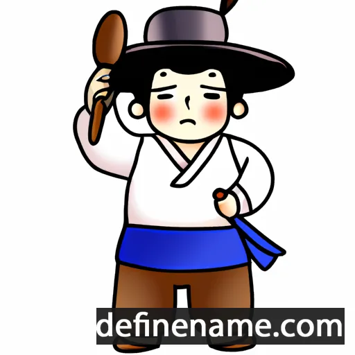 cartoon of the name Gyeong-Suk