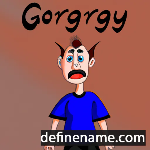 cartoon of the name György