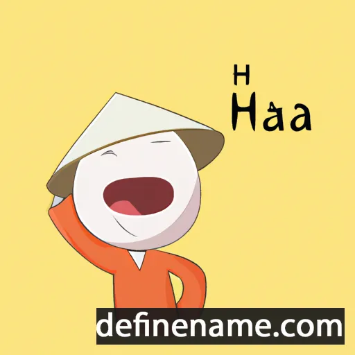 cartoon of the name Hà