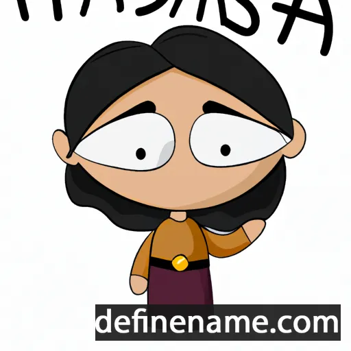 cartoon of the name Hadasa