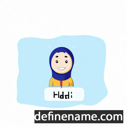 cartoon of the name Hadil