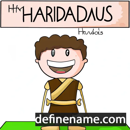 cartoon of the name Hadrianus