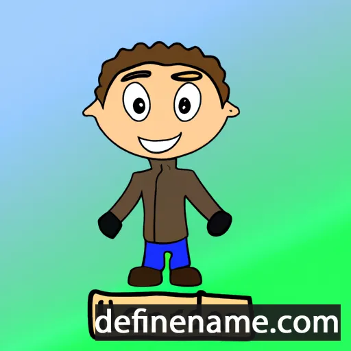 cartoon of the name Hadrien