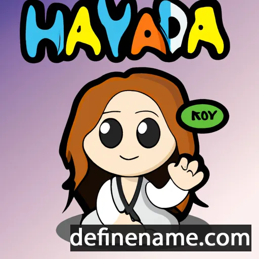 cartoon of the name Hadya