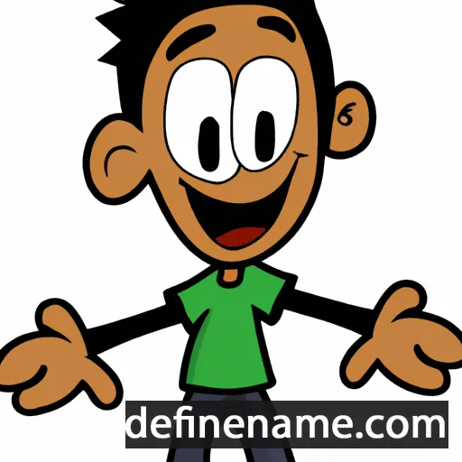 cartoon of the name Hafeez