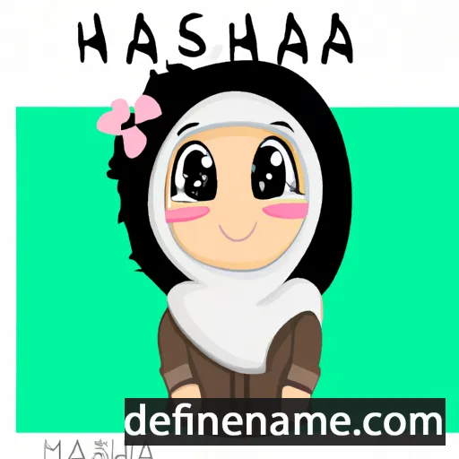 cartoon of the name Hafsah