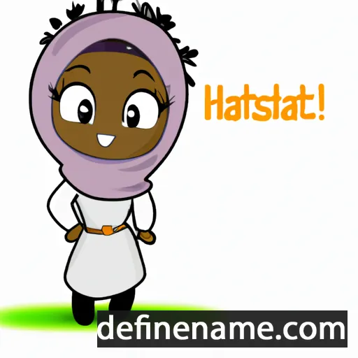 cartoon of the name Hafsatu