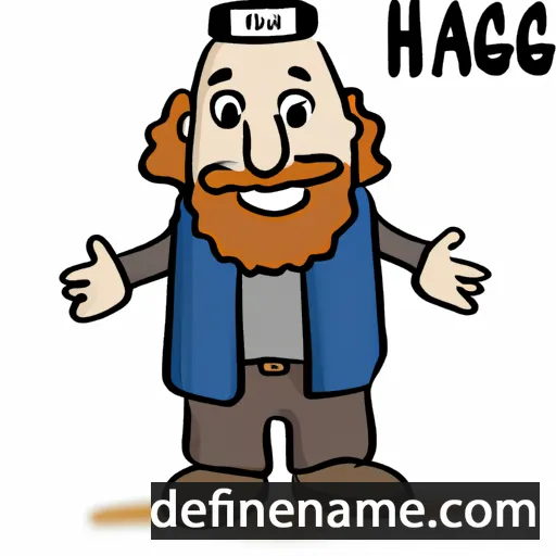 cartoon of the name Haggai