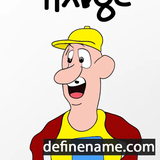 cartoon of the name Hagne