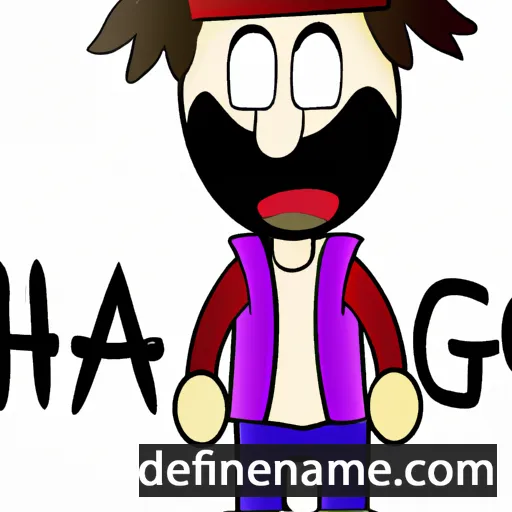 cartoon of the name Hagop