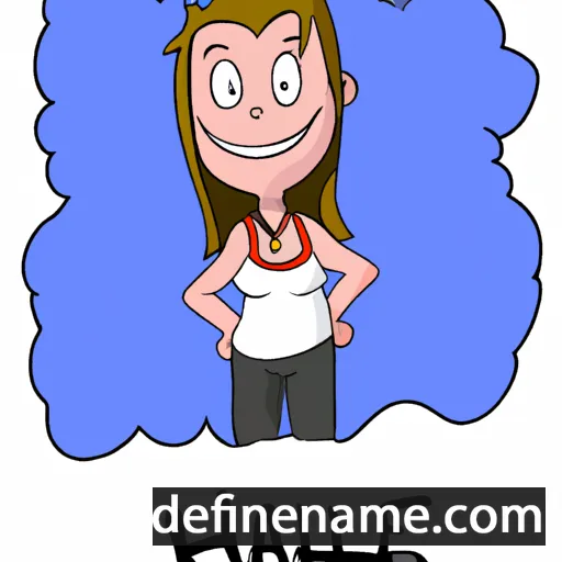 cartoon of the name Hailie