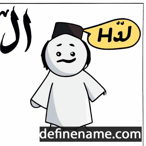 cartoon of the name Haji