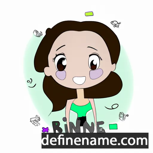 cartoon of the name Irinéa