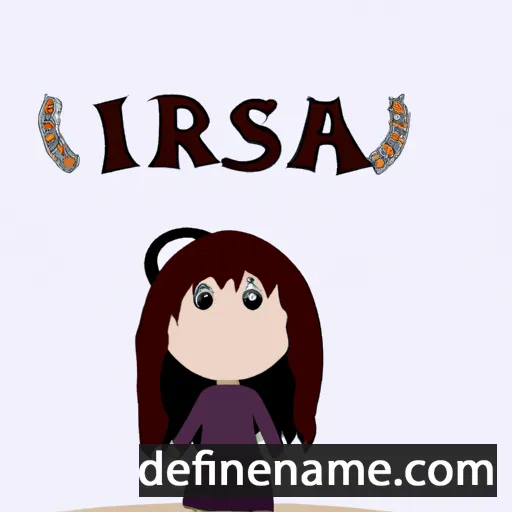 cartoon of the name Irisa