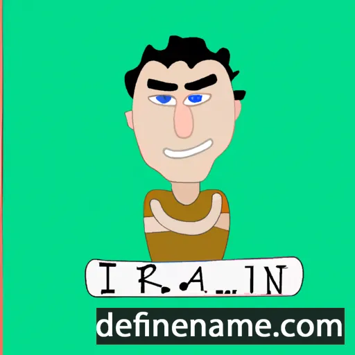 cartoon of the name Irlan