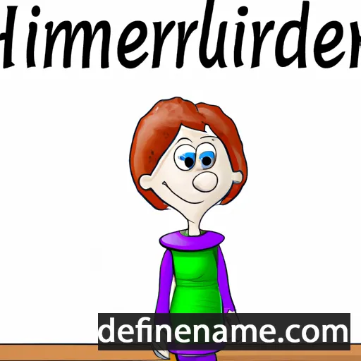 cartoon of the name Irmentrud