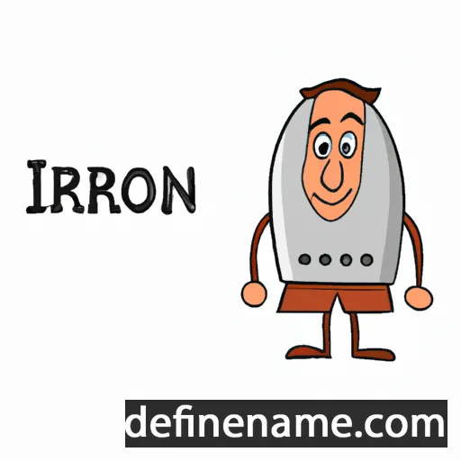 cartoon of the name Iron