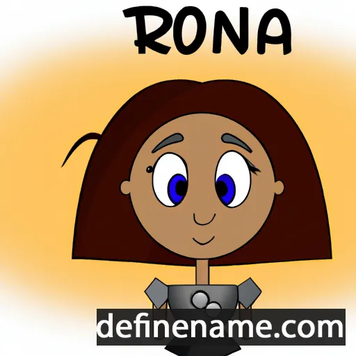 cartoon of the name Irona