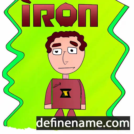 cartoon of the name Ironi