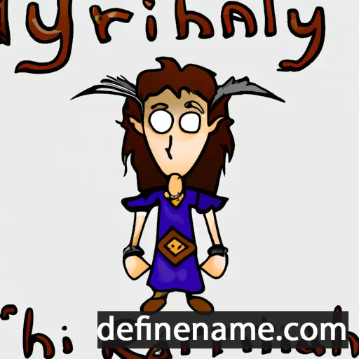 cartoon of the name Irrylath