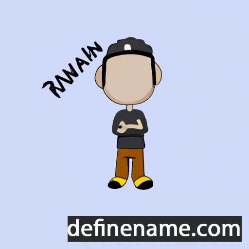 cartoon of the name Irwann