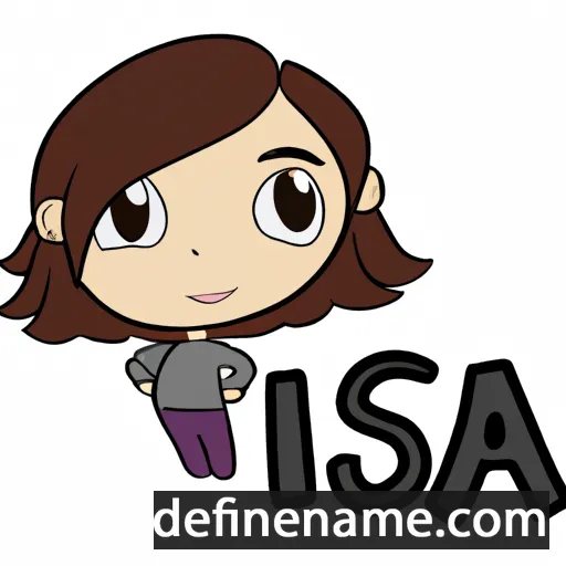 cartoon of the name Isa