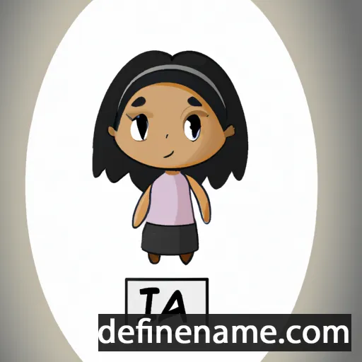 cartoon of the name Isa