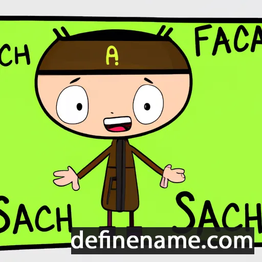 cartoon of the name Isaach