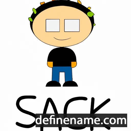 cartoon of the name Isaack