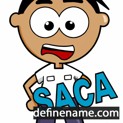 cartoon of the name Isaaq