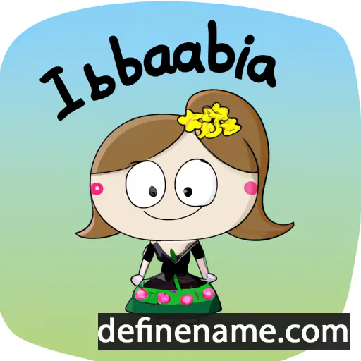 cartoon of the name Isabeliana