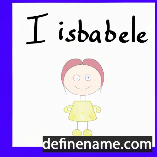 cartoon of the name Isabelly