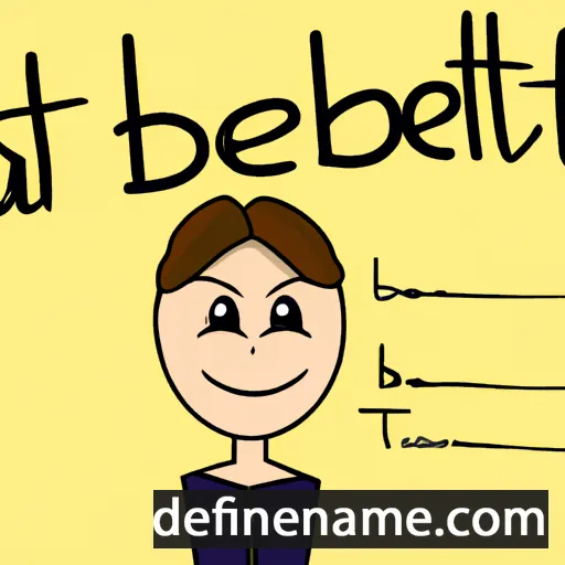 cartoon of the name Isabeth